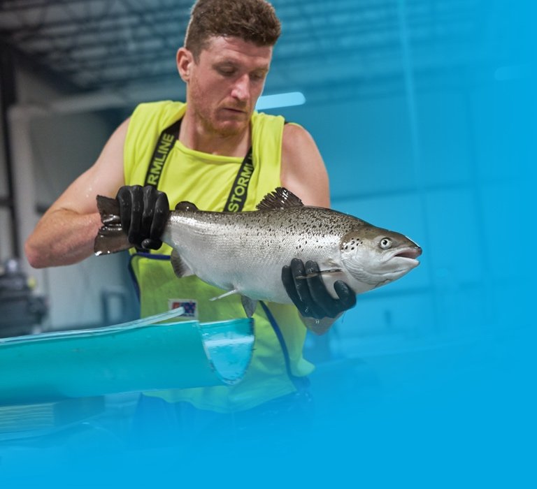Man with Salmon