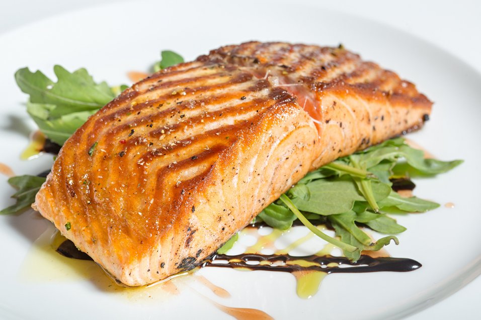 Brown Sugar Roasted Salmon with Maple-Mustard Sauce