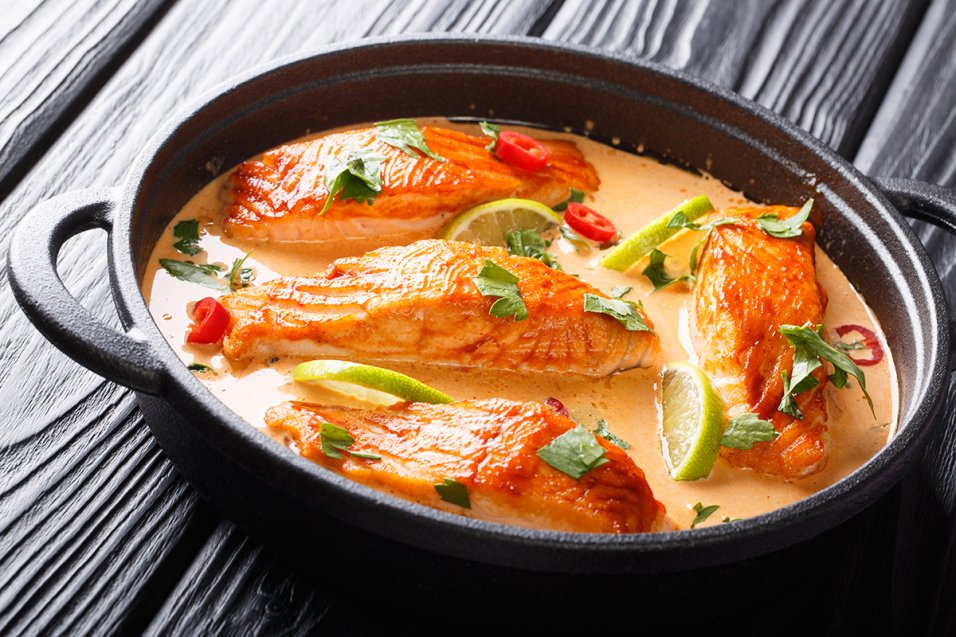 Spicy Coconut Curry Salmon