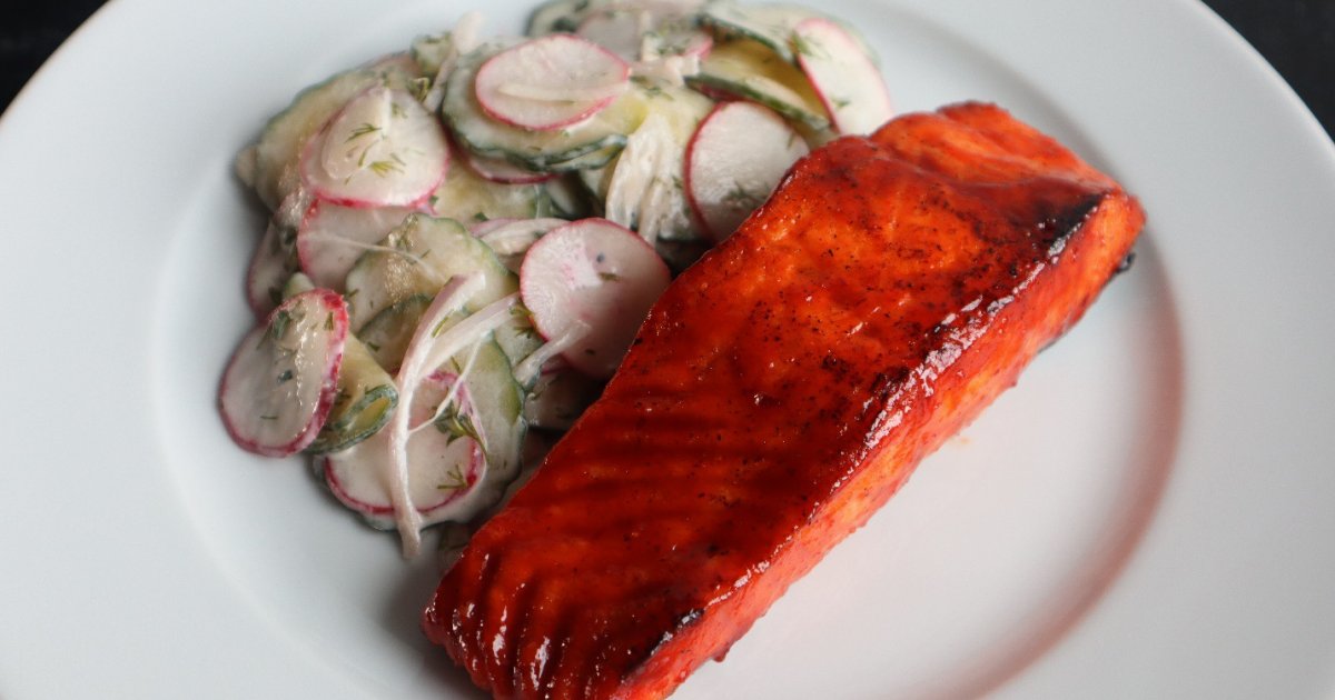 Miso Gochujang Pineapple Glazed Salmon Filets AquaBounty